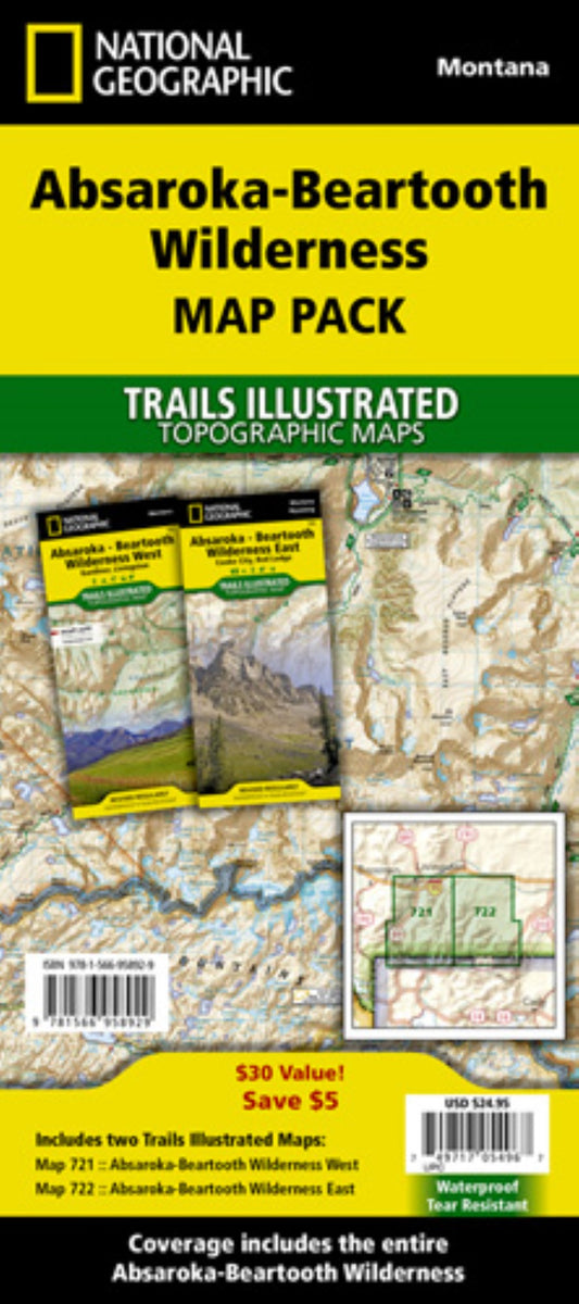 Absorka-Beartooth Wilderness [Map Pack Bundle]