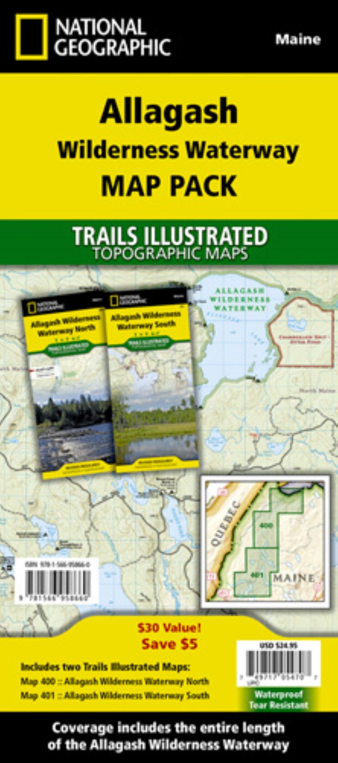 Allagash Wilderness Waterway [Map Pack Bundle]