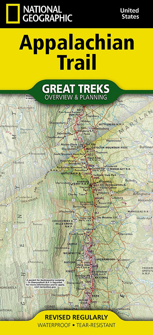 Appalachian Trail Planning and Overview Map