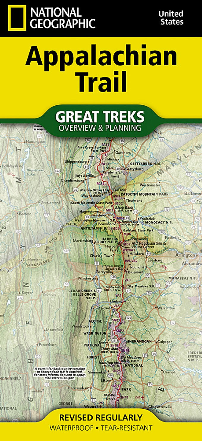 Appalachian Trail Planning and Overview Map