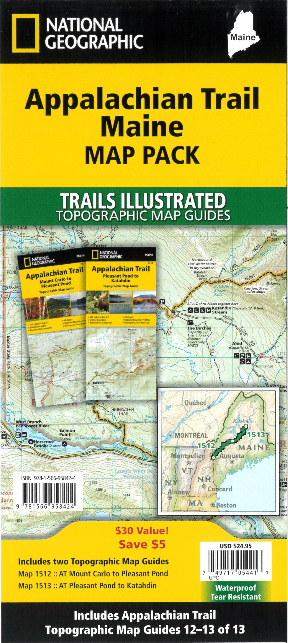 Appalachian Trail: Maine [Map Pack Bundle]