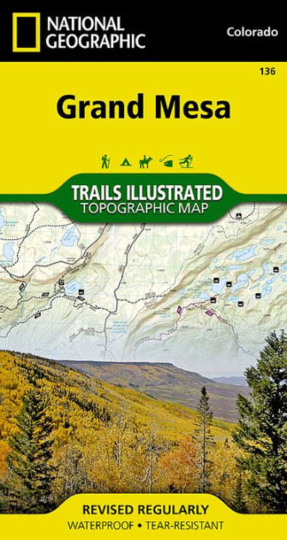 Grand Mesa, CO Trails Illustrated Map