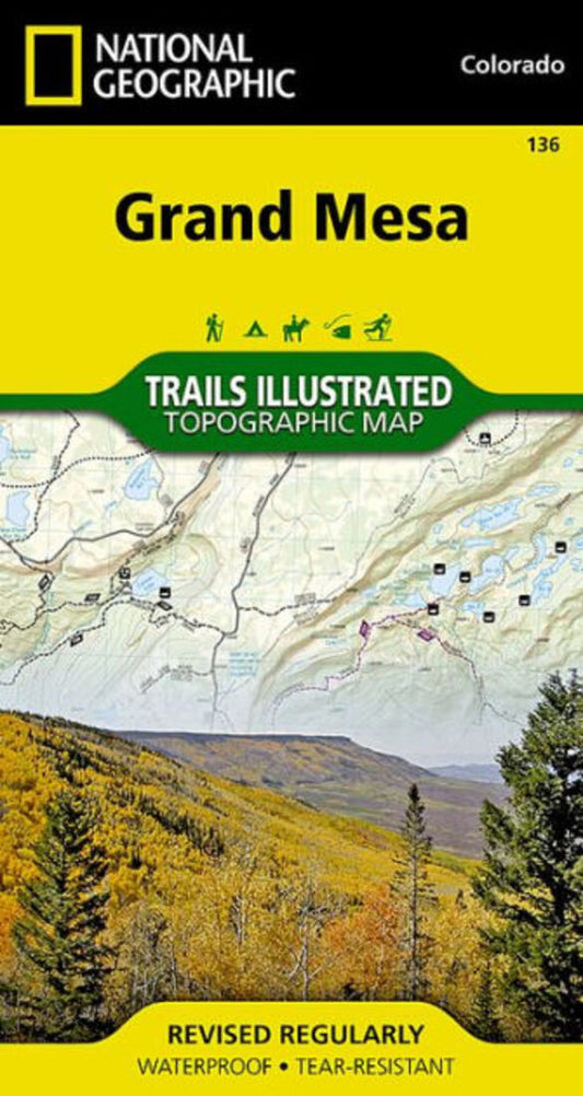 Grand Mesa, CO Trails Illustrated Map