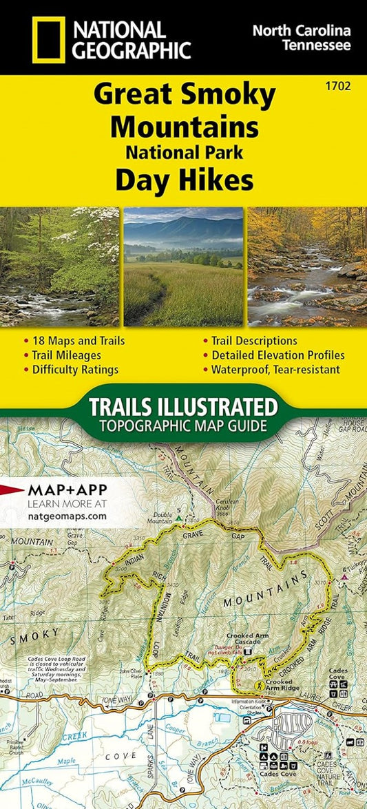 1702 :: Great Smoky Mountains National Park Day Hikes Map
