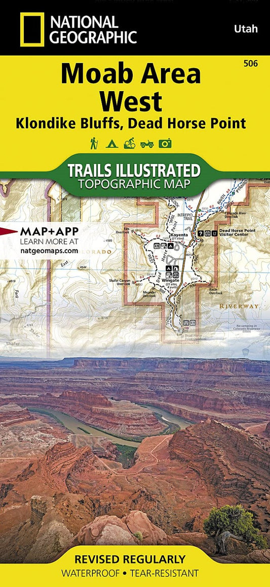 Moab Area West: Klondike Bluffs, Dead Horse Point Map