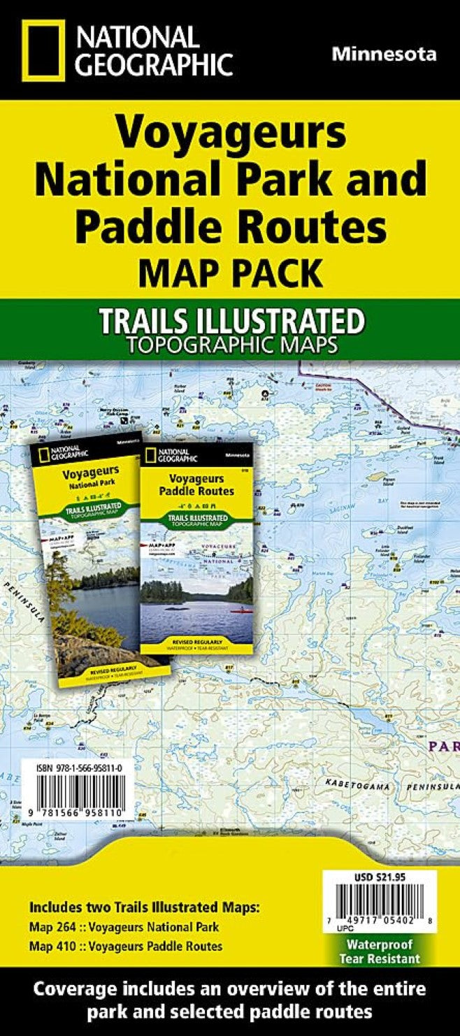 Voyageurs National Park and Paddle Routes [Map Pack Bundle]