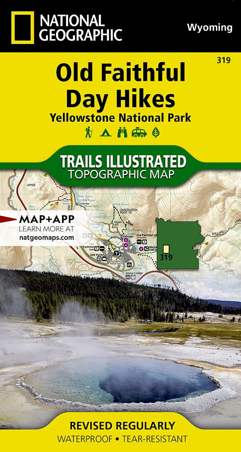 Old Faithful Day Hikes, Map 319