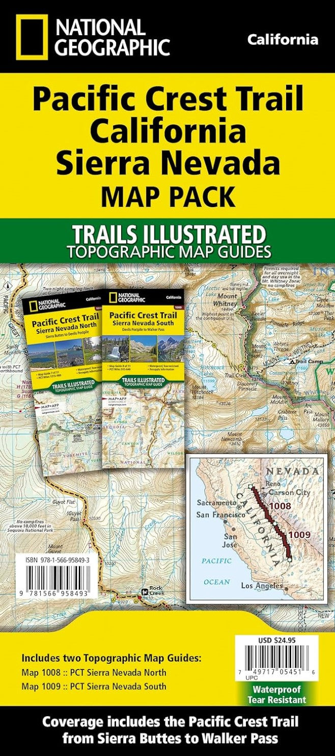 Pacific Crest Trail: California Sierra Nevada [Map Pack Bundle]