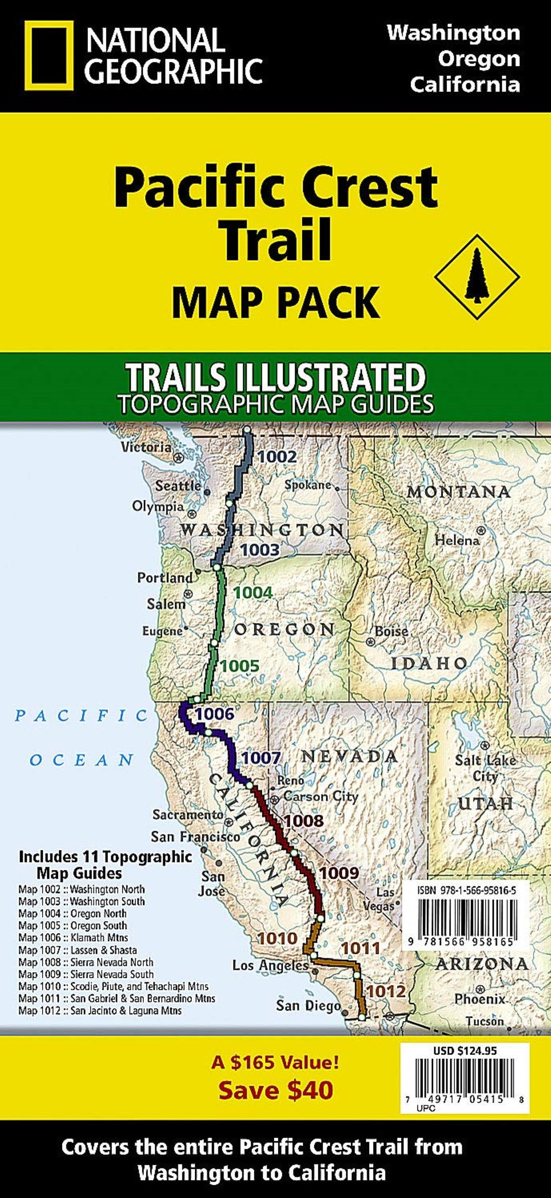 Pacific Crest Trail [Map Pack Bundle]