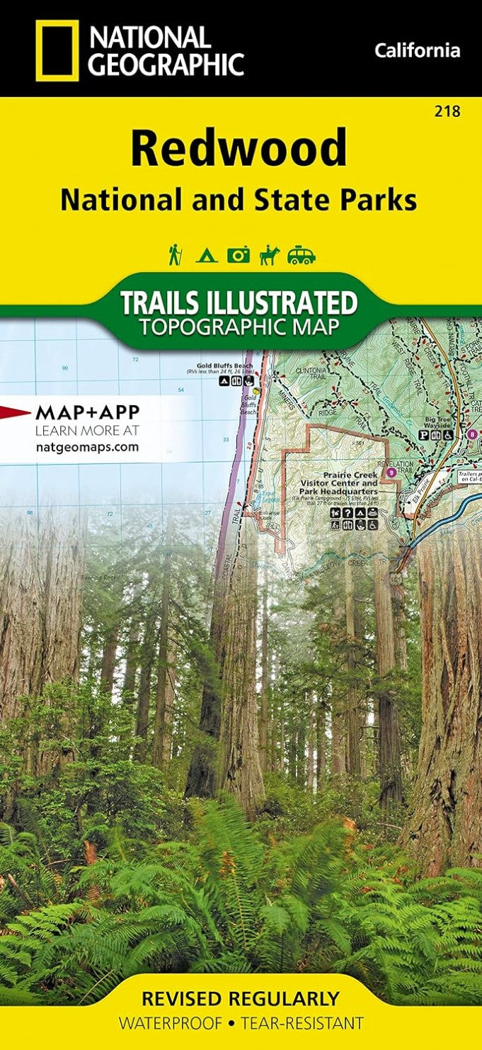 Redwood National and State Parks Trails Illustrated Map