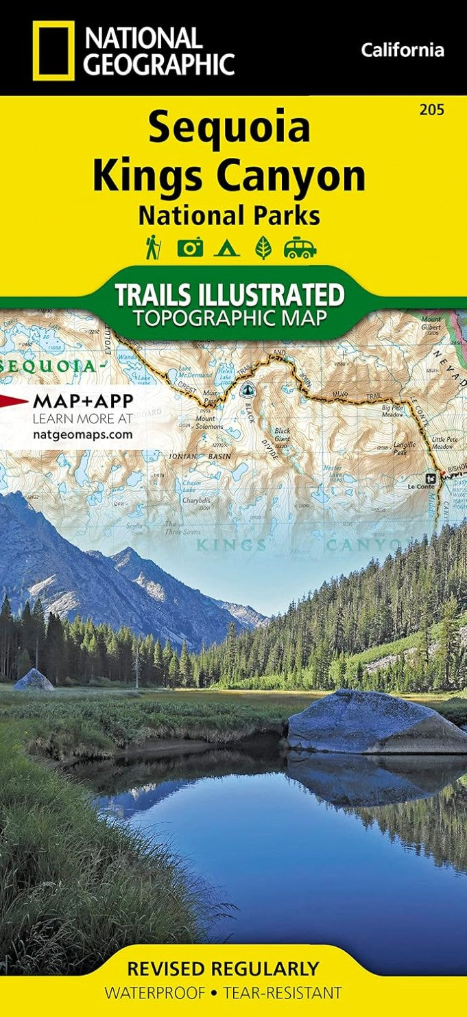 Sequoia/Kings Canyon National Park Trails Illustrated Map
