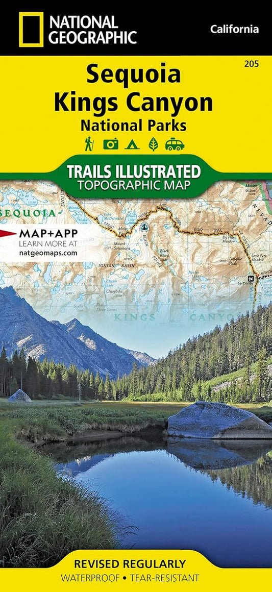 Sequoia/Kings Canyon National Park Trails Illustrated Map