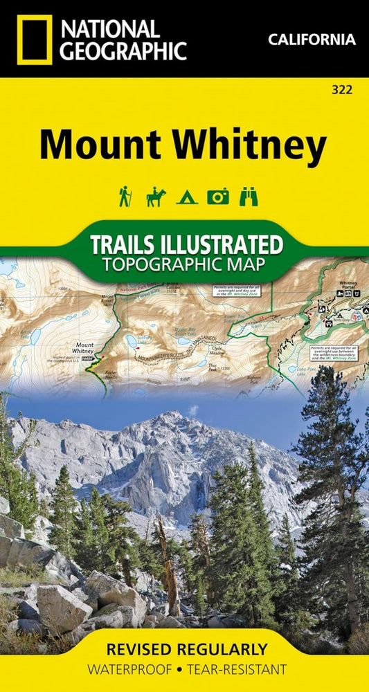 Mount Whitney Trails Illustrated Topographic Map