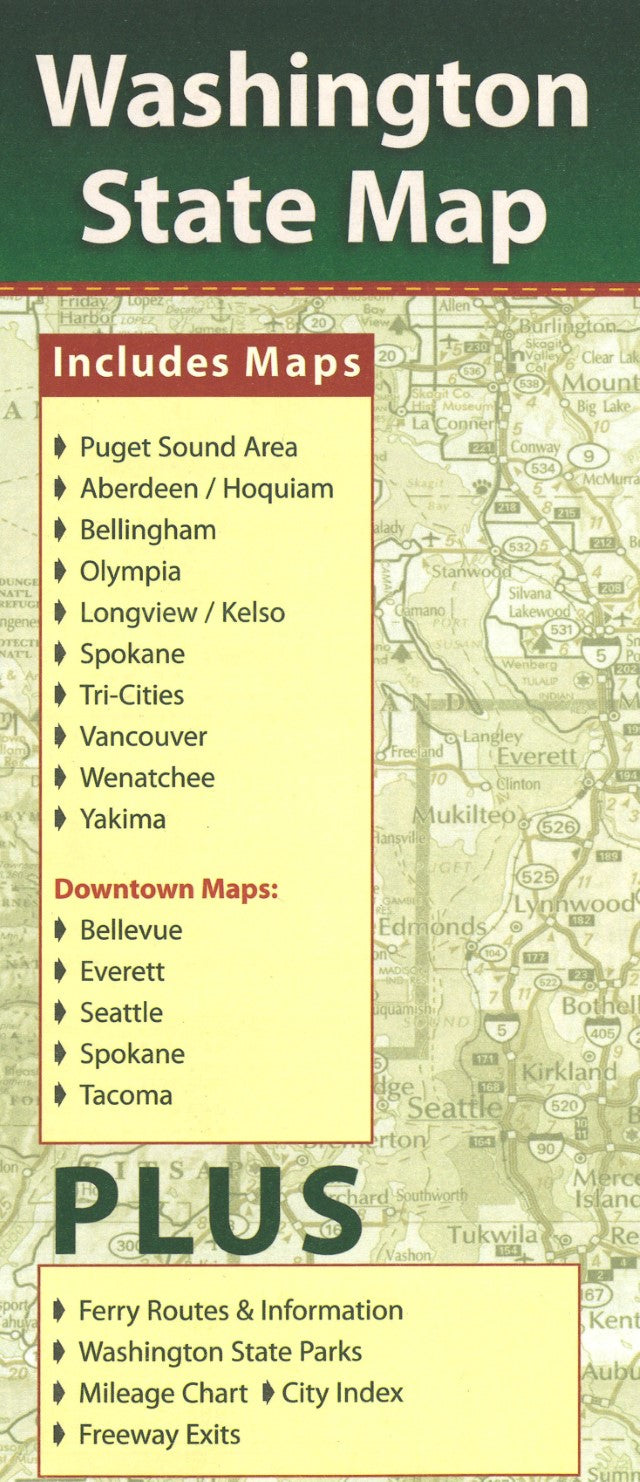 Washington state map