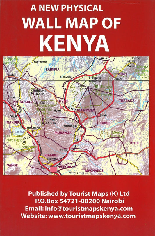 A New Physical Wall Map of Kenya