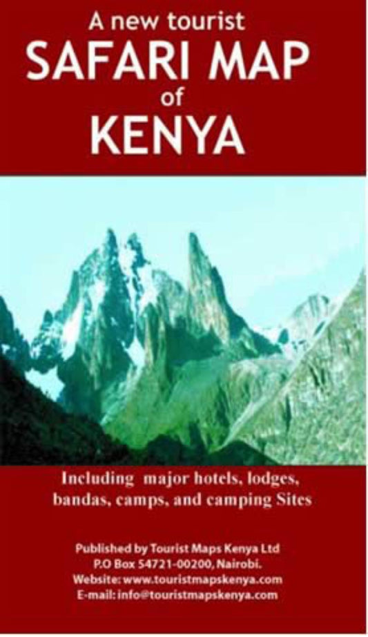 A Tourist Safari Map of Kenya