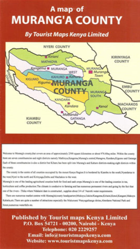 A Map of Murang'a County