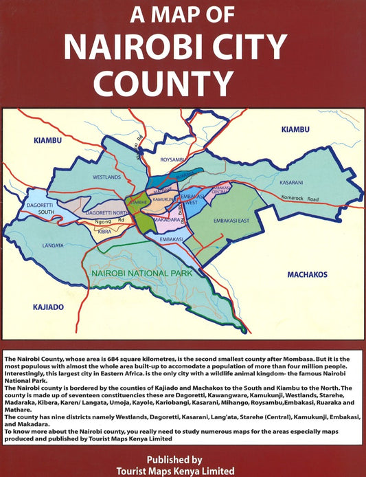 A Map of Nairobi City County
