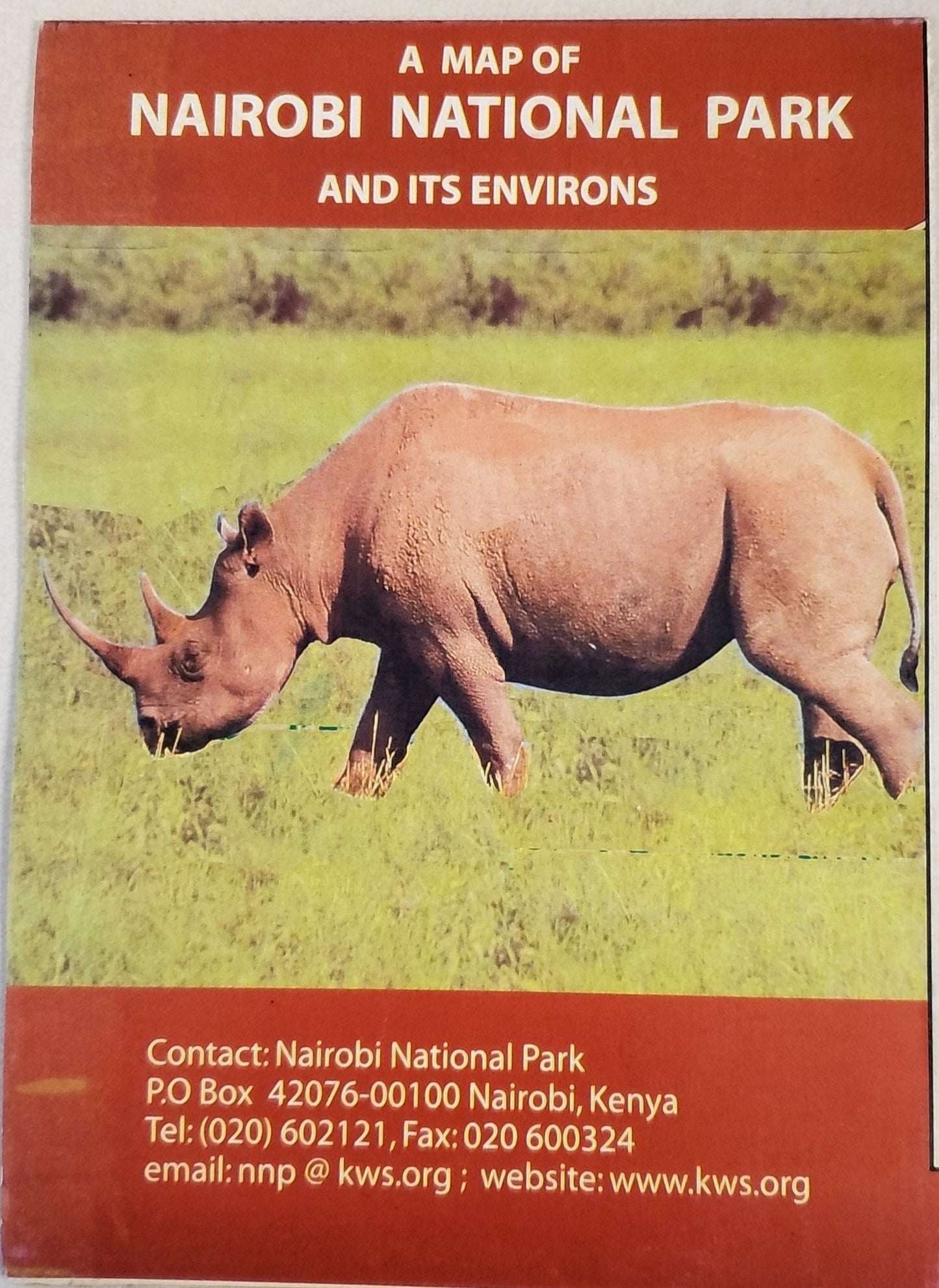 Map of Nairobi National Park and its Environs