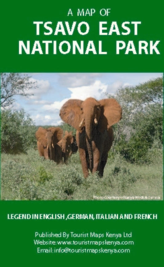 A Map of Tsavo East National Park