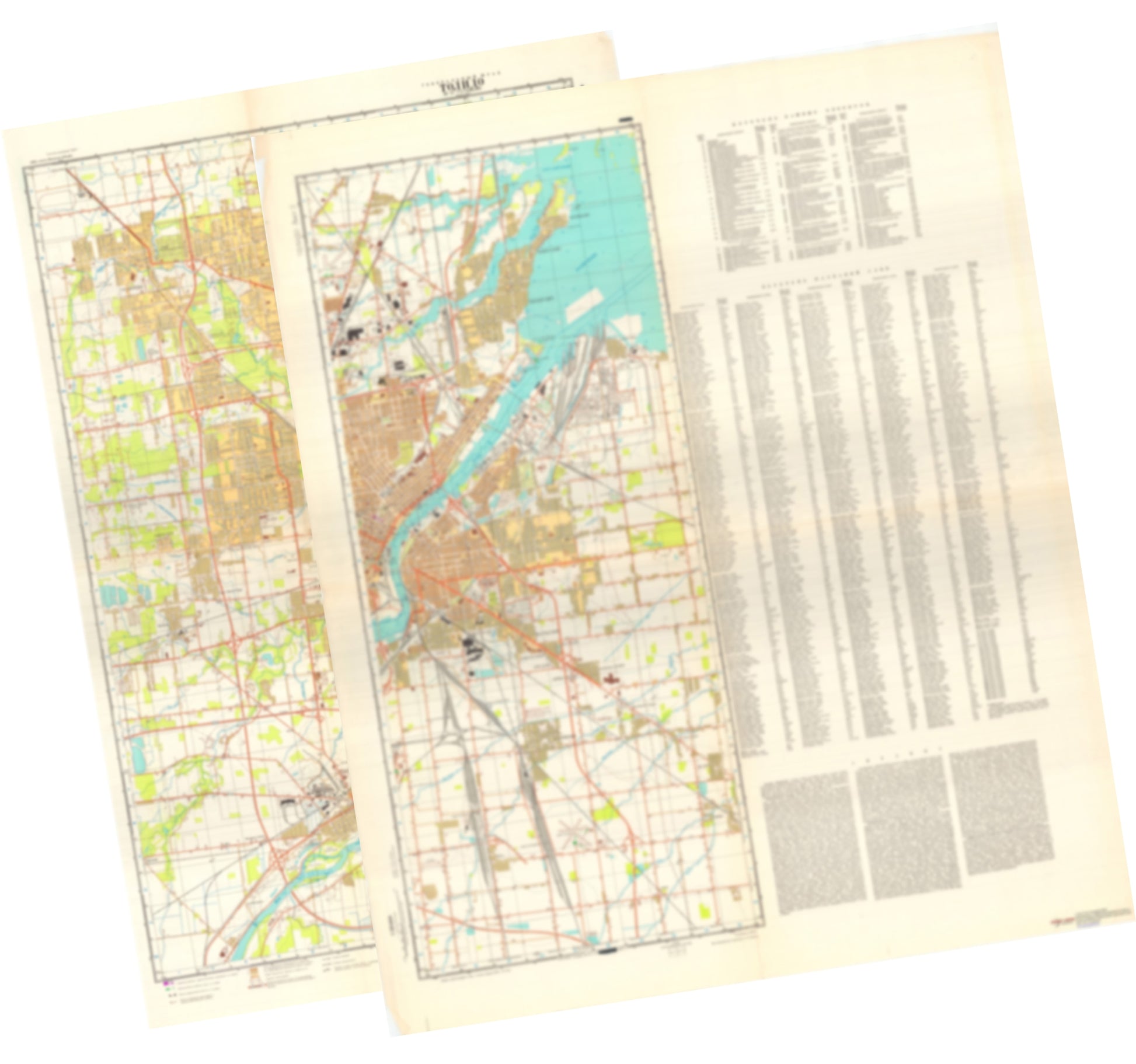 Toledo, OH (USA) 2-Sheet Set - Soviet Military City Plans