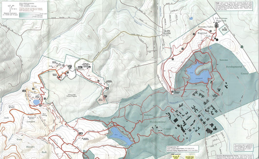 Jack London State Historic Park & Sonoma Valley Regional Park, CA : Topo Map