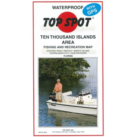 Top Spot Fishing Map N204, Ten Thousand Islands