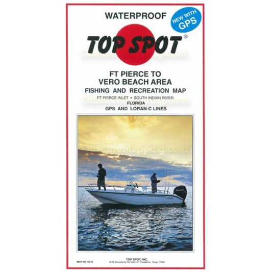 Top Spot Fishing Map N216, Fort Pierce to Vero Beach