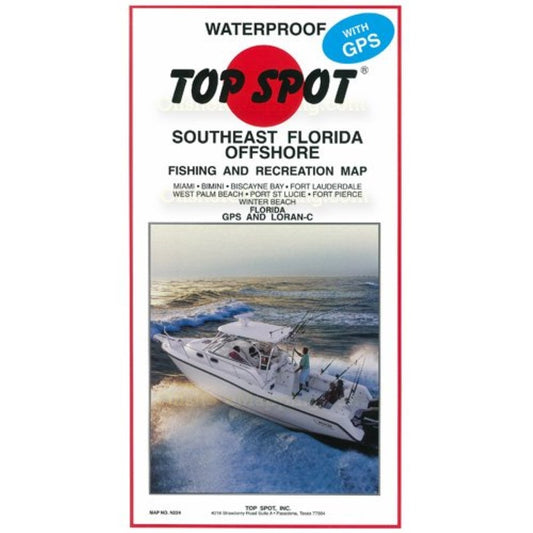 Top Spot Fishing Map N224, Florida, Miami, Winter Beach, Bimini