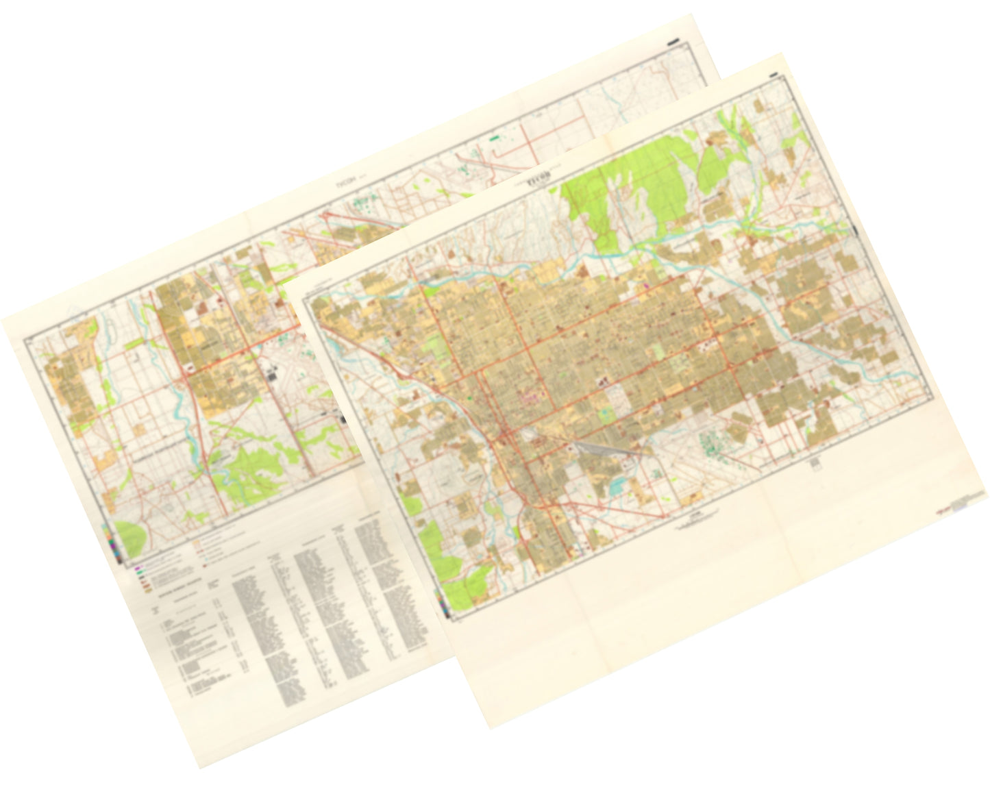 Tucson, AZ (USA) 2-Sheet Set - Soviet Military City Plans