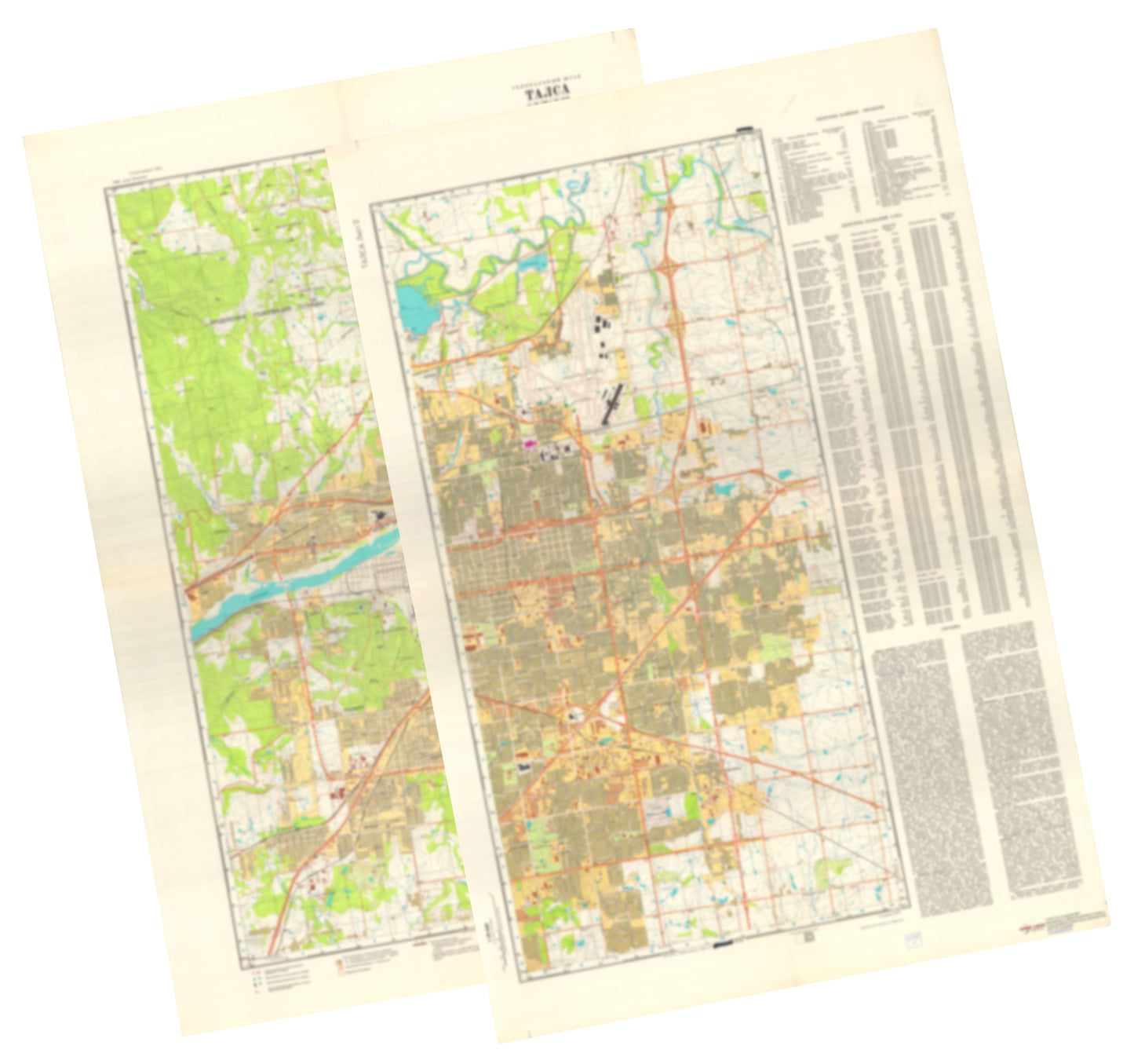 Tulsa, OK (USA) 2-Sheet Set - Soviet Military City Plans