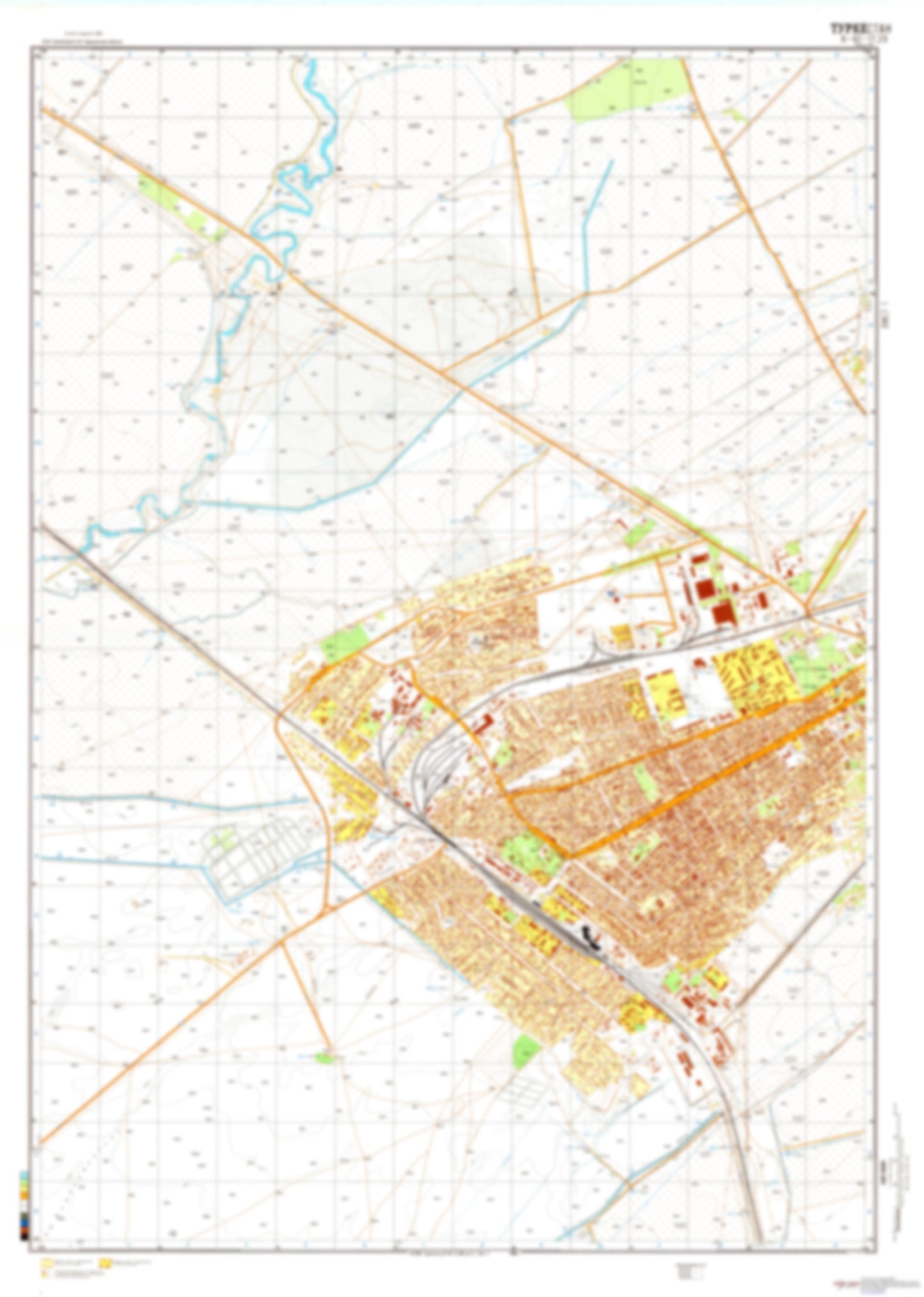 Turkestan 1 (Kazakhstan) - Soviet Military City Plans