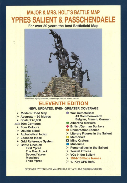 Major & Mrs. Holt's Battle Map : Ypres Salient & Passenchendaele