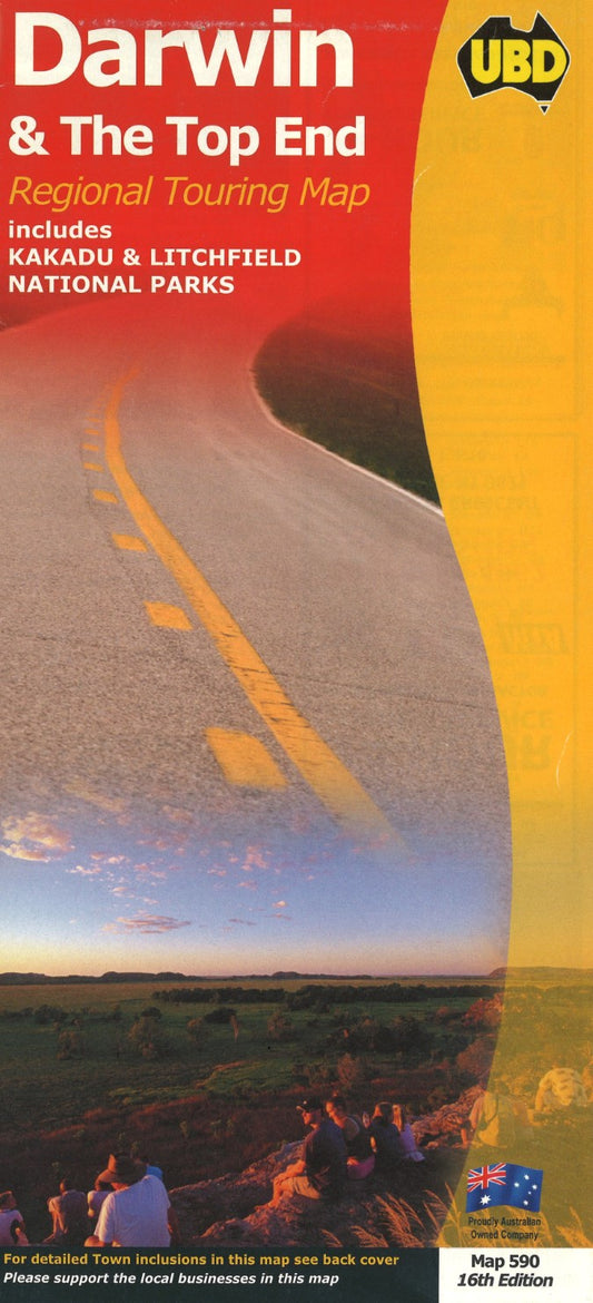 Darwin & The Top End Regional Touring Map