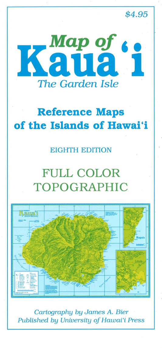 Map of Kaua', The Garden Isle