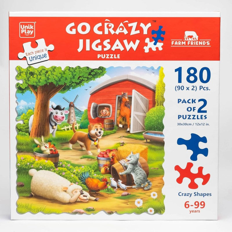 Go Crazy Jigsaw Puzzle - Big - Farm Friends