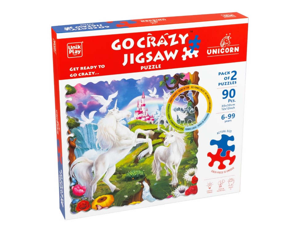 Go Crazy Jigsaw Puzzle - Big - Unicorn