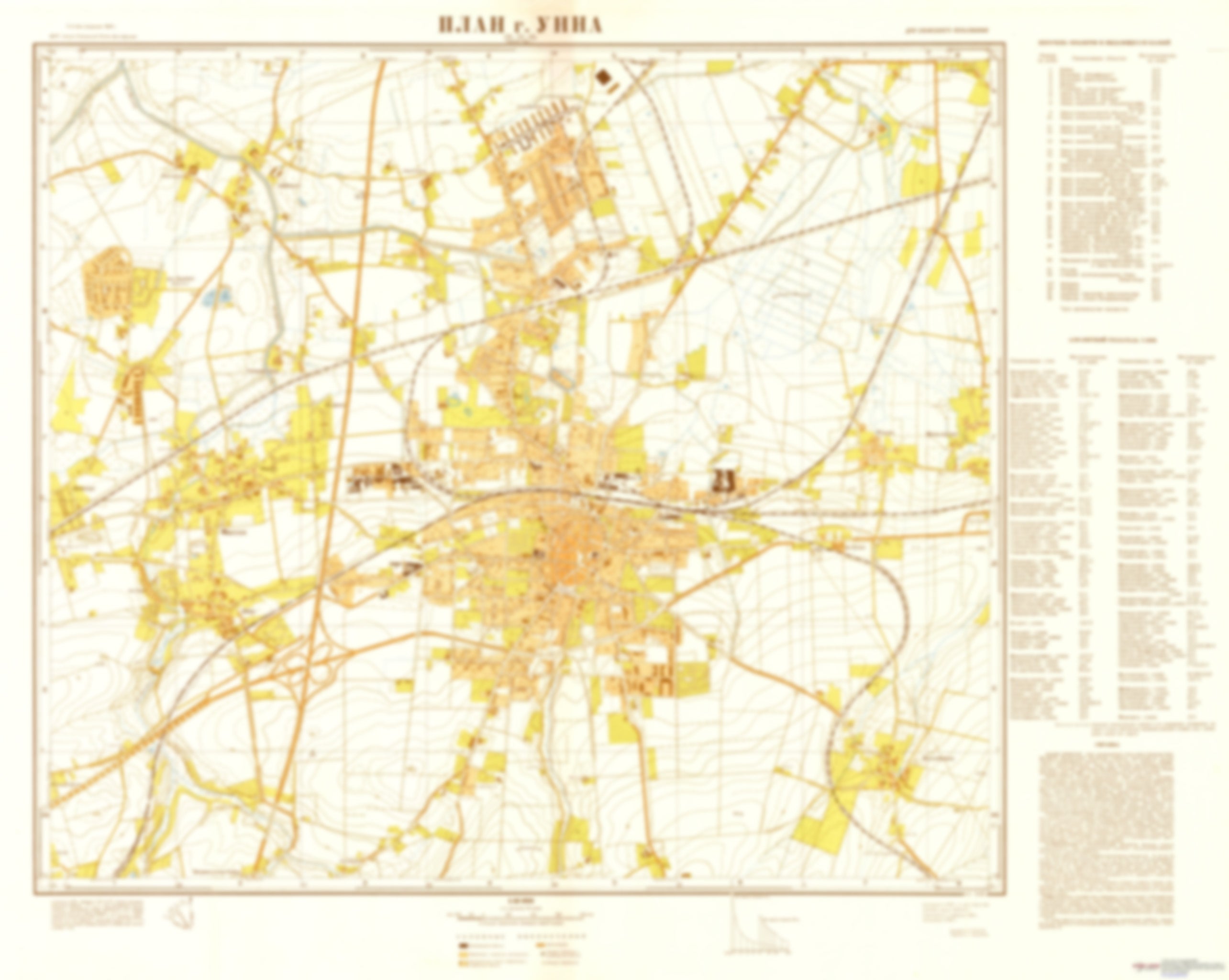 Unna (Germany) - Soviet Military City Plans – Longitude Maps