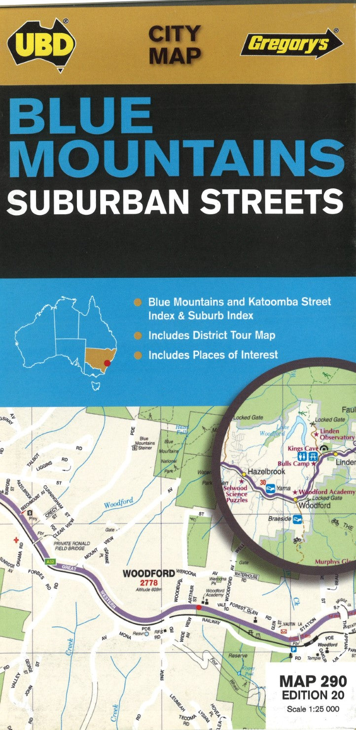Blue Mountains Tourist Map