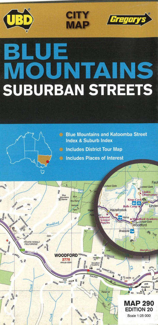 Blue Mountains Tourist Map