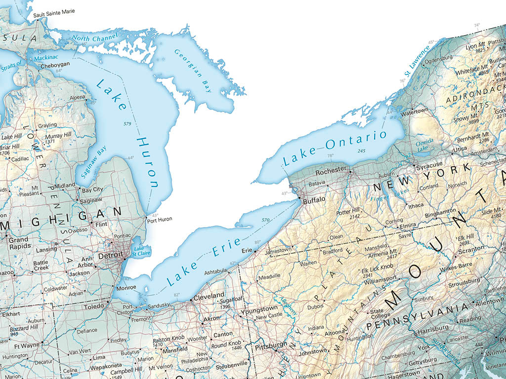 United States of America 250th Anniversary Commemorative Map