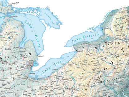 United States of America 250th Anniversary Commemorative Map