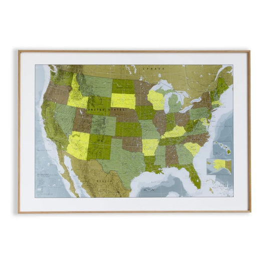 USA Map - Version 1 - Laminated