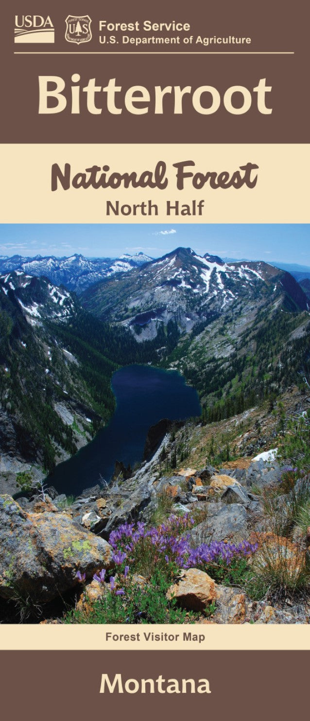 Bitterroot National Forest, North Half (Montana) Visitor Map