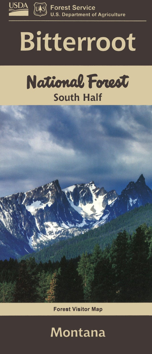 Bitterroot National Forest South Half Map