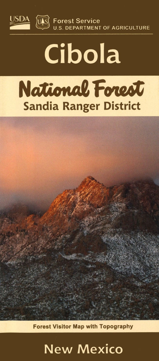 Cibola National Forest : Sandia Ranger District Visitor Map