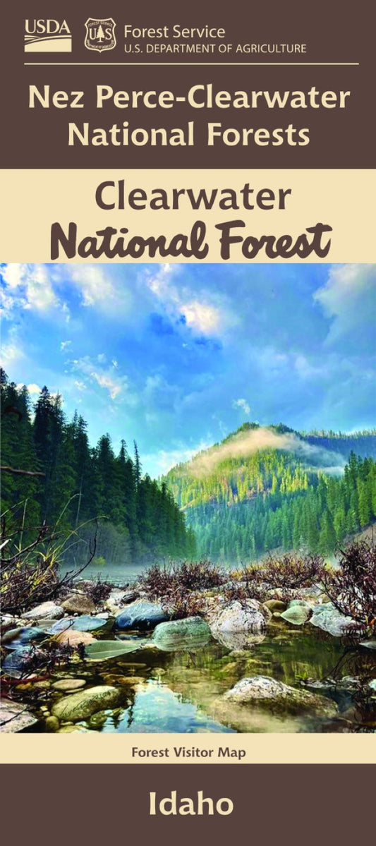 Clearwater National Forest, Idaho Visitor Map