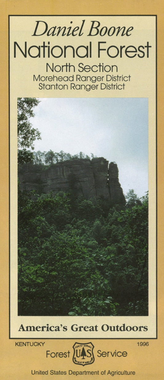 Daniel Boone National Forest Central Section Map