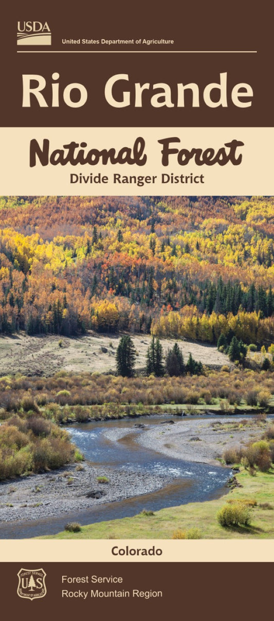 Rio Grande National Forest, Divide District, CO Visitor Map