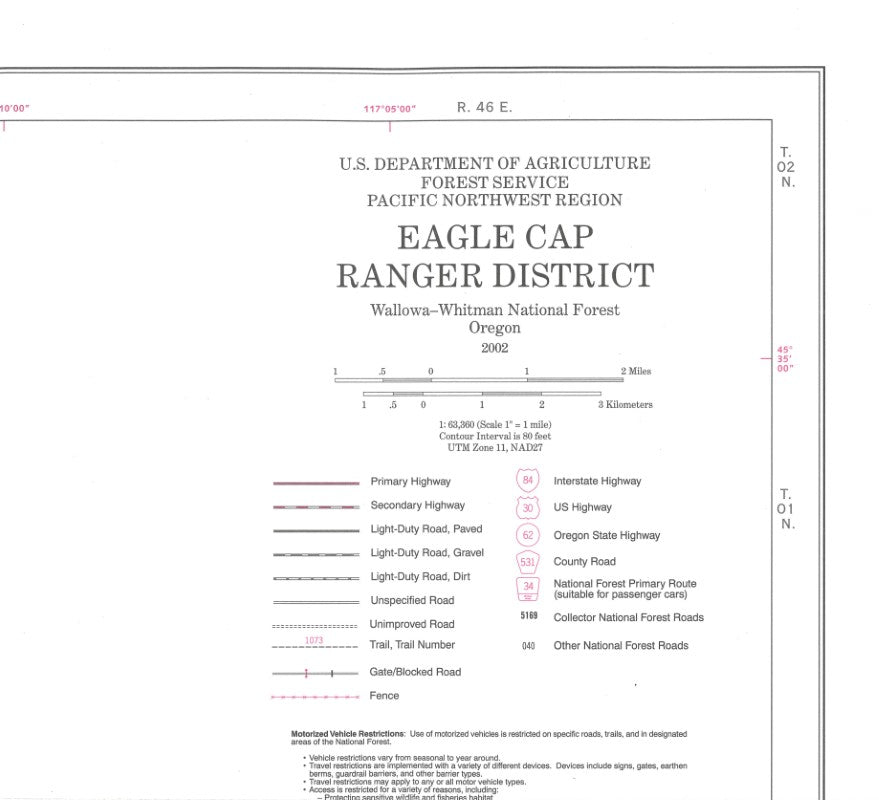 WALLOWA-WHITMAN NF, EAGLE CAP RD, OR